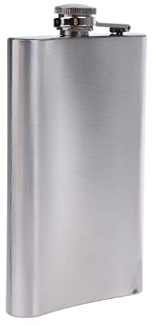 Générique Flasque en Acier Inoxydable, Idéale pour Le Whisky, Ou Toute Autre Boisson. Fabriquée en Acier Inoxydable Antirouille. Compacte et Pratique, El, 280 ML