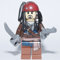 LEGO® Fluch der Karibik / Pirates of the Caribbean™ Captain Jack Sparrow Voodoo Minifigur mit Waffen