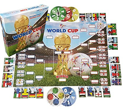 World Cup Football Family Party Board Game, Red,yellow