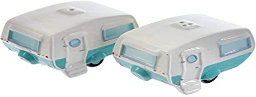 Puckator Home is Where You Park It Caravan Salz- und Pfefferstreuer, Keramik