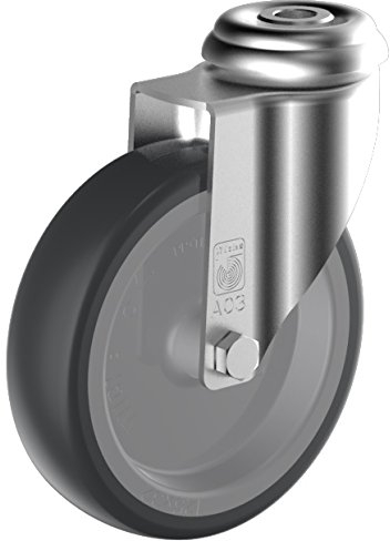 Wicke EP RAR 03/125/32G Lenkrolle, Gleitlager, Breite 32 mm, Durchmesser 125 mm, Tragkraft 100 kg