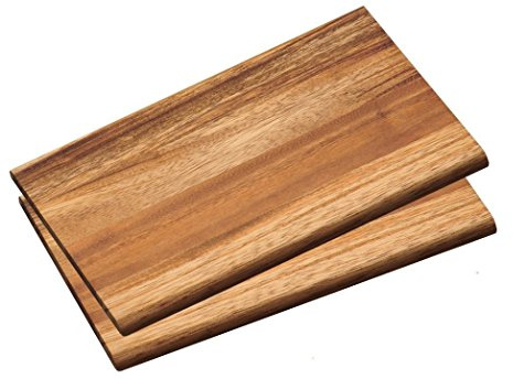 2er Set Neustanlo Frühstücksbrett aus FSC zertifiziertem Akazien Holz