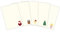 ohmydeer XMAS Briefpapier-Mix 50 Blatt DIN A4 einseitig mit niedlichen weihnachtlichen Motiven bedruckt/Weißes Klassisches Weihnachtspapier für Briefe und Wunschzettel