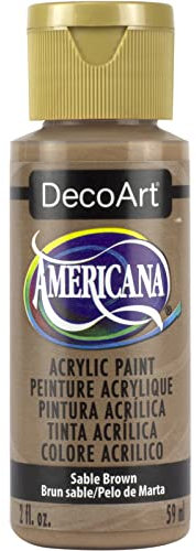 ACRÍLICO AMERICANA 59 ML COLORES CARNE Y MARRONES - 61 SABLE BROWN