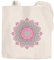 Jutebeutel Mandala Ethno Boho Baumwolltasche Stoffbeutel Tragetasche Autiga® natur-pink unisize