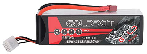 GOLDBAT LiPo Akku 6000mAh 14.8v 4S 55C Pack mit Deans Stecker für RC Flugzeug RC Hubschrauber Drift Rc Car RC Auto Truck RC Boot