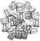sourcing map 25 STK. Armaturenbrett Verkleidung HalteKlammern Metall Auto Silber