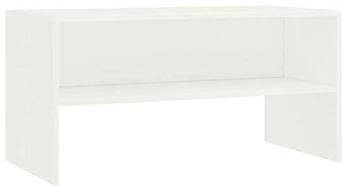 Tidyard TV-Schrank Board Lowboard Couchtisch Fernsehtisch Fernsehschrank Sideboard Mit einem offenen Fach,TV-Standfüße Fernseh Schrank TV Tisch für Wohnzimmer 80 x 40 x 40 cm (L x B x H) Spanplatte