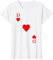 Spielkarte Herz Dame Königin Queen Fasching Karneval Kostüm T-Shirt