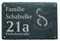 Hausnummer Türschild ANKER - Name + Straße (optional) - 22 x 16 cm