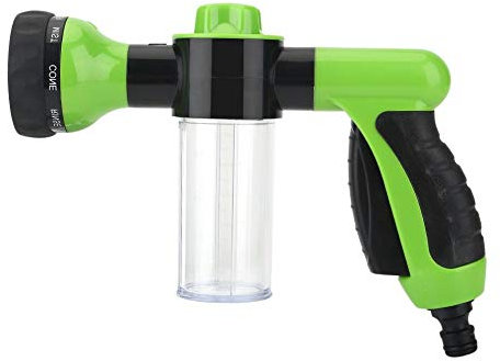 Car Wash Gun, High Pressure Spray Car Wash Foam Water Gun Cleaning Tool Washer 6m for Cleaning Motor Vehicles, Garden Irrigation and Animal Cleaning(Green)