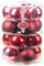 Goldschmidt Weihnachtskugeln aus Glas groß | Kugeldose 16 TLG 7,5cm Kugeln | Christbaumkugeln für Weihnachten (True Love rot)