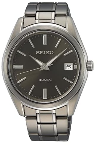 Seiko Reloj Analógico para Hombres de Cuarzo con Correa en Metal SUR375P1