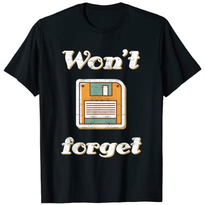Traje de tecnología retro con disquete para un amante de gadgets retro Camiseta