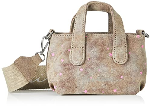 Fritzi aus Preussen Damen Baby Vintage Star Wood Umhängetasche, Braun