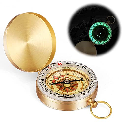Camping Wasserdicht Kompass Outdoor Navigation kompass wandern Portable Wasserdicht Kompass mit Leuchtziffern Tragbarer für Camping,Wandern und andere Outdoor