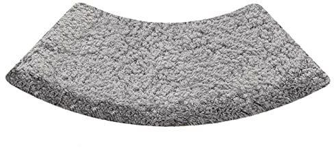 AHDFY Duschvorleger für Rundduschen, Gebogen Badezimmerteppich rutschfest Waschbar, Flauschige Mikrofaser Badvorleger mit Hoher Dichte, SupersaugfäHig, Teppich Waschbar In Waschmaschine