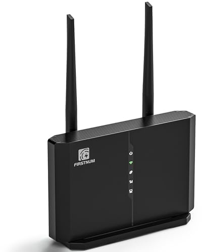 Firstnum CPE C600C Router WiFi con slot per scheda SIM, 4G LTE CAT7 300 Mbps WiFi, router wireless portatile da viaggio a lungo raggio esterno/interno 802.11a/b/n/g/ac 1200Mbps per casa/camion/camper