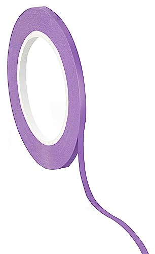 Dpm Tapes - Cinta de Vinilo para Enmascarado de Precisión, Línea Fina Adaptable, Gran Conformabilidad, Pintura, Barnizado, Automóviles, Resistente a Altas Temperaturas - Violeta