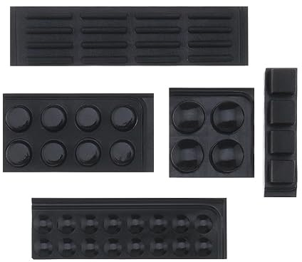SG Store 48PCS Bumper Pads Self-Adhesive Noise Dampening Rubber Feet Silicone Cushions Pads Buffers for Keyboard Laptops Cabinet Door Toilet Vase Electronic Products