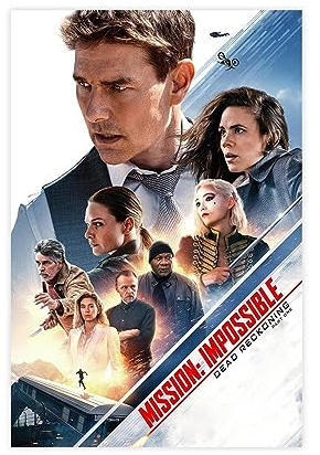 Mission Impossible – Dead Reckoning Part One Filmposter auf Leinwand, Poster, Wandkunst, Dekor, Bild, Gemälde für Wohnzimmer, Schlafzimmer, Dekoration, ungerahmt, 40 x 60 cm
