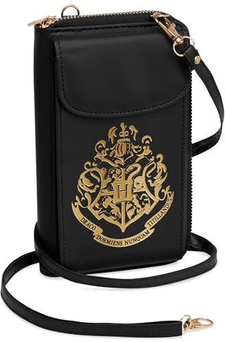Harry Potter Handytasche zum Umhängen, Umhängetasche mit Kartenfächern & Verstellbarem Schultergurt