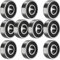 TUZUK 10 Pcs 6001-2RS Double Rubber Seal Bearings 12x28x8mm, Pre-Lubricated and Stable Performance, Deep Groove Ball Bearings for Electric Motor