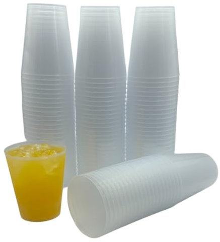 480 Vasos de Sidra Cónicos 480 ML Reutilizables - Discotecas y Pub - Plástico Duro Irrompible - Uso en Fiestas, Oficina, Camping - Ecológico sin BPA - Agua, Cocktail, Cubatas, Gin Tonic y Cerveza