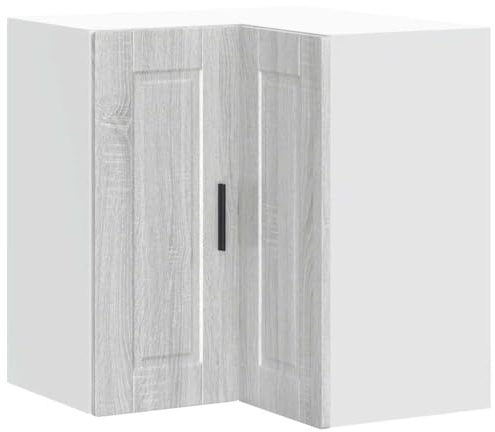 vidaXL Kitchen Wall Corner Cabinet Porto Grey Sonoma Engineered Wood