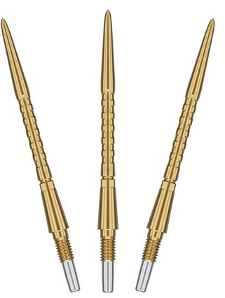 TARGET Darts Swiss Point Storm Dart Points, Surge (3 Pack Set of Tips) 35MM –Gold | Change Dart Points, Swiss Storm Points, Professional Darts Accessories
