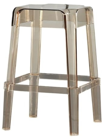 OZWYCY Barstool Moderner, einfacher, kreativer, transparenter Barstuhl, Barhocker, Acryl-Kunststoff-Hocker, Milch-Tee-Shop-Hocker Bar Stool(H,A)