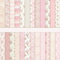 Scrapbook Papier Rosa Scrapbook Bastelpapier mit Blumen Muster, 24 Blatt Doppelseitiges Scrapbooking Papier, Dekorpapier für Journal Scrapbooking (B, 30,5x30,5 cm/12x12 inch)