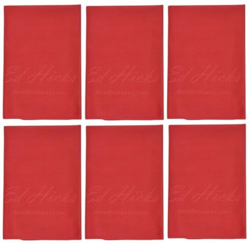 Ed Hicks 6 Extra Large Premium Microfibre TV Screen Cleaning Cloths—30cm x 30cm—for Cleaner TV Screens, iPads, Tablets, Laptops ⭆ Washable ⭆ Soft, Non-Scratch ⭆ Anti Static ⭆ Chemical Free ⭆ 6 Pack