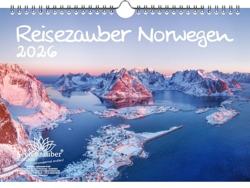 Reisezauber Norwegen DIN A4 Kalender für 2026 Oslo Stadt Reise Land Urlaub - Seelenzauber