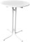 METRO Professional Runder Stehtisch, Stahl/Sevelit-Platte, ⌀ 80 x 110 cm, Klappbar, Bar-Tisch, Wasserabweisend, Weiß