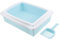 VILLFUL Sifting Cat Litter Tray Covered Litter Box for Cats Large Capacity Sturdy Pp Material Open Type Pet Toilet with Scoop