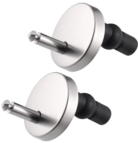 Universal Toilet Seat Fixings Kit - Heavy Duty Quick Release Toilet Seat Hinges & Bolts - Anti-Slip D Shape Toilet Seat Buffers - Fittings for Soft Close Hinges Replacement