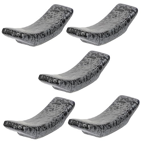 Alipis Porte-Baguettes en Céramique Japonerie Lot de 5 Design Créatif Support Élégant pour Baguettes et Cuillères Japonaise pour Dîner Décoration de Table