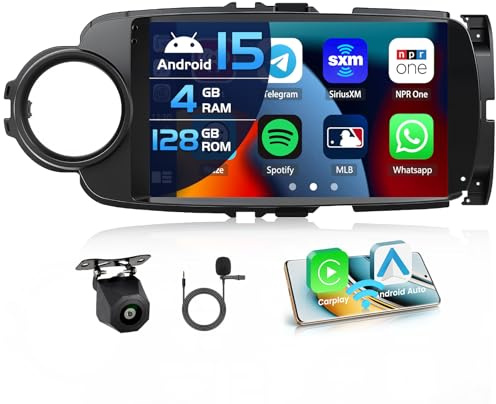Inefala 4+128G 9'' Android 15 Autoradio per Toyota Yaris Grmn 2012-2017