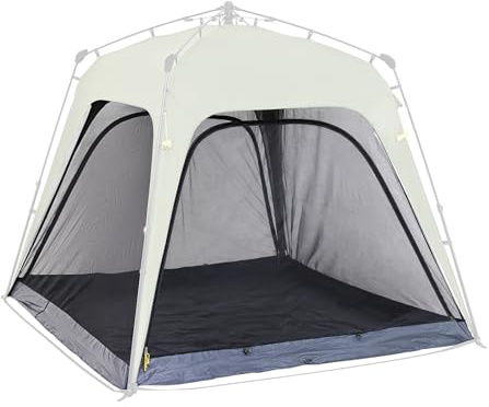 Where Tomorrow Moskitonetz für Pop Up Pavillon 190–230 cm | Mücken- & Insektenschutz mit Boden & Reißverschluss für Gartenpavillon | Inkl. Heringe & Tasche | Für Camping, Garten & Festival