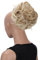 CAISHA Dutt Haarteil Zopf Haarknoten Hepburn-Dutt Haargummi Hochsteckfrisuren DM15cm Gewellt Blond Mix HK115