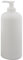 Kosmetex Leerer Seifenspender 500ml weiße Flasche mit Pumper, Pumper-Flasche, HDPE, 1× 500 ml