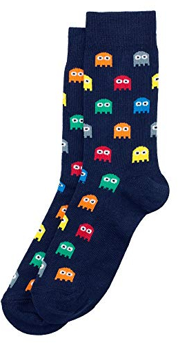 Männer Retro-Videospiel-Ghosts Neuheit Crew Socken