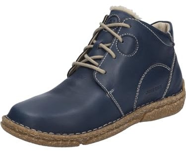 Josef Seibel Damen Schnürstiefeletten Neele 46,Weite G (Normal),Wechselfußbett,Bootee,Booties,halbstiefel,Kurzstiefel,Ocean / PL950-530,43 EU