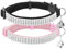 EXPAWLORER Katzenhalsband mit Sicherheitsverschluss, weiches Samtband selbstöffnend mit Glocke und Strass, sicher und verstellbar, idealer Halsband für Katzen & Kleine Hunde, 2 Stück