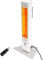 VASNER HeatTower Mini - radiador infrarrojo exterior pequeño, 1500 W, calefactor electrico de pie, con control remoto, 4 niveles de calor, protección IP65, metal (Blanco)