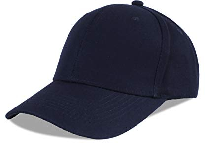 LANGZHEN Baseball Dad Cap 100% Baumwolle Passt Männer Frauen Klassische Verstellbare Plain Hat (Structured-Navy)