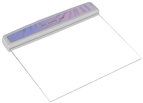 Garosa LED Panel Licht - Tragbare Leselampe mit Blattmuster, Flache Platte Lampe für Augenschutz, Leichte Nachtsicht für Studenten