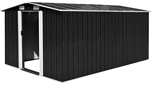 vidaXL Abri de jardin en métal Anthracite