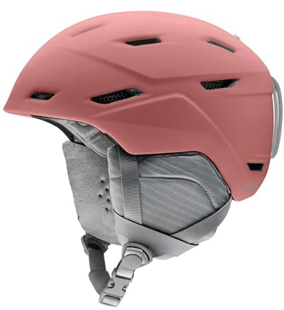 Smith Mirage Helmet for Women – Adult Snowsports Helmet with Zonal Koroyd Coverage – Lightweight Protection for Skiing & Snowboarding – Matte Chalk Rose, Large